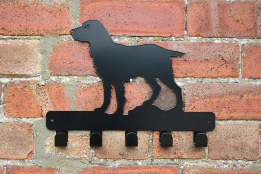 Spaniel - Lead & Whistle Wall Hook