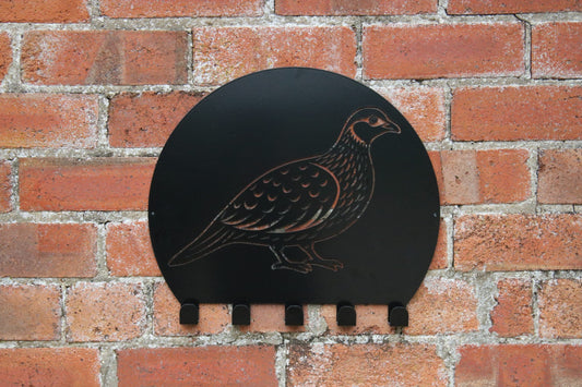French Partridge Lead & Whistle Wall Hook